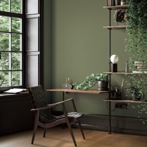 Olive Weave — Plain & Textured Wallpaper Dubai