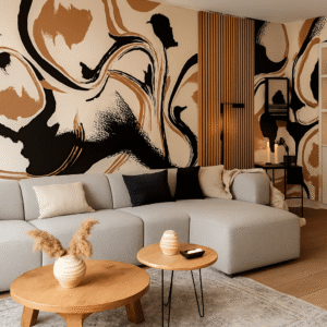 Abstract Brushstrokes — Modern Wallpaper Dubai