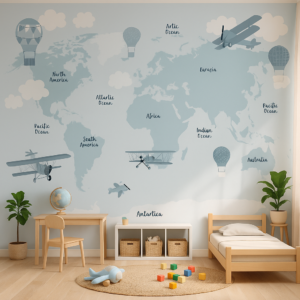 Adventure Map — Luxury Kids Wallpaper Dubai