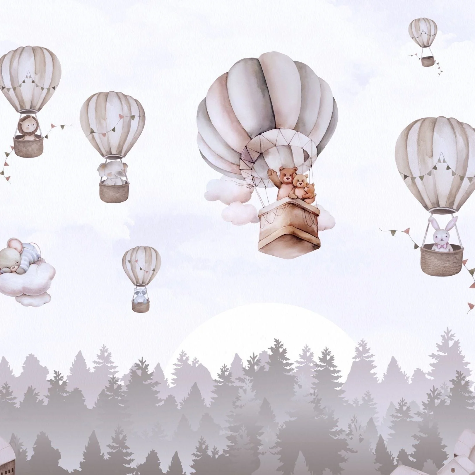 Aerial Fables — Luxury Kids Wallpaper Dubai - Image 3