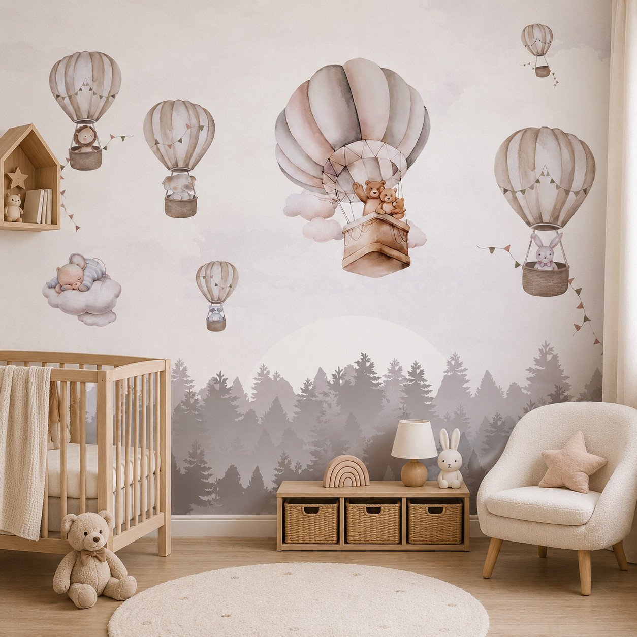 Aerial Fables — Luxury Kids Wallpaper Dubai