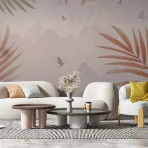 Aloha Mist — Luxury Floral Wallpaper Dubai