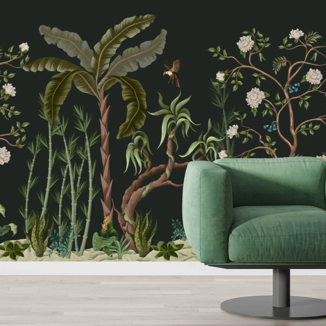 Bamboo Eden — Luxury Floral Wallpaper Dubai - Image 2