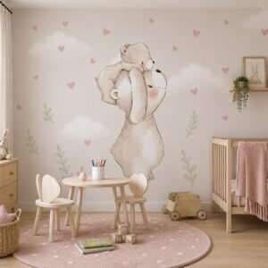 Bearly Beloved — Luxury Kids Wallpaper Dubai