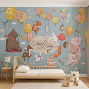 Birthday Meadow — Luxury Kids Wallpaper Dubai