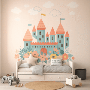 Blossom Castle — Luxury Kids Wallpaper Dubai