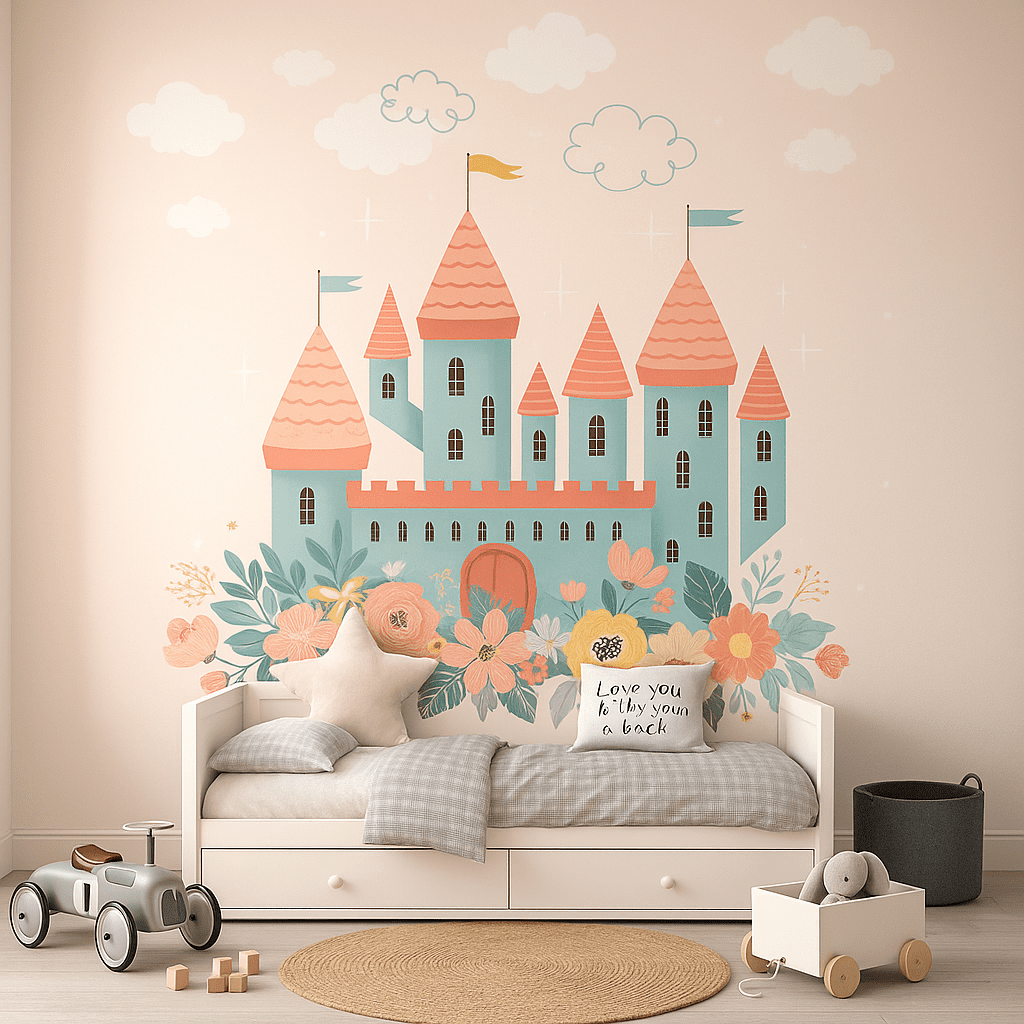 Blossom Castle — Luxury Kids Wallpaper Dubai