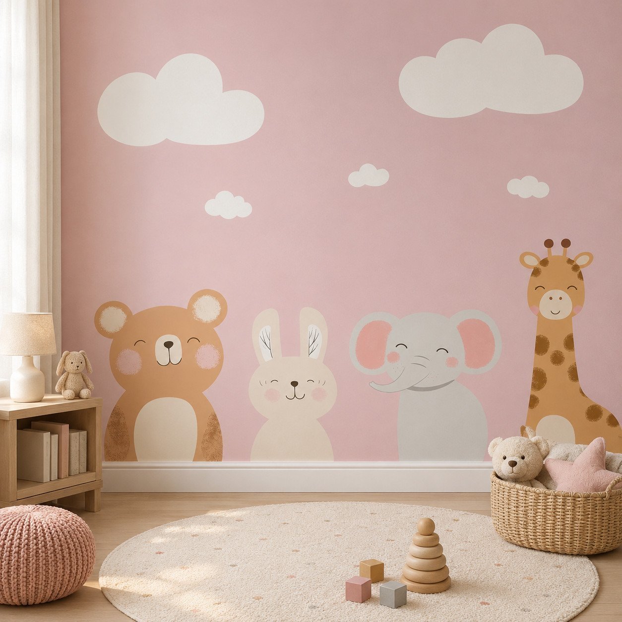 Blush Caravan — Luxury Kids Wallpaper Dubai