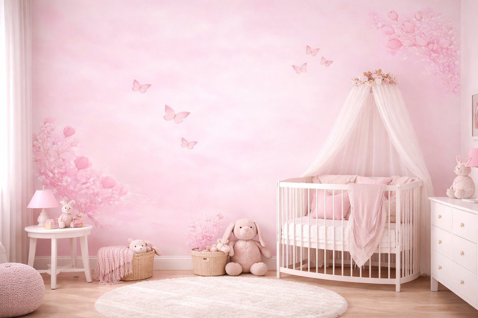 Blush Flutter — Luxury Kids Wallpaper Dubai - Image 2