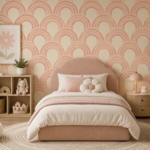 Blush Halo — Modern Wallpaper Dubai