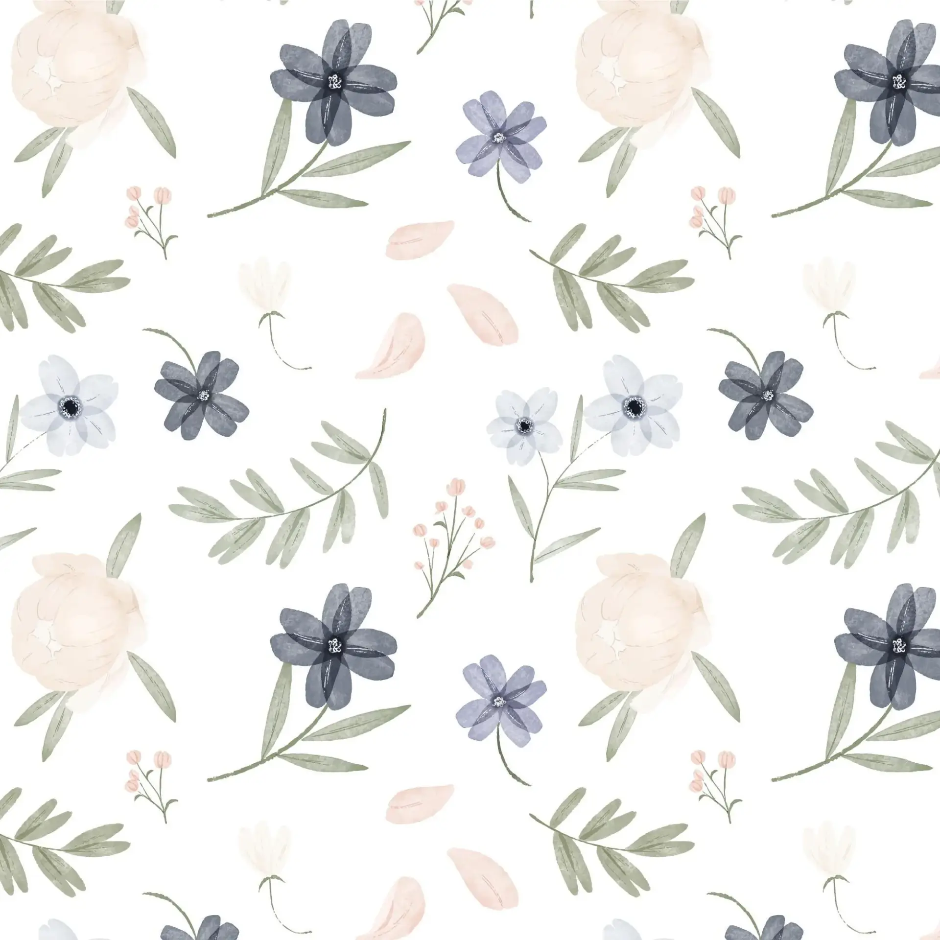 Blush Sprig — Luxury Floral Wallpaper Dubai - Image 2