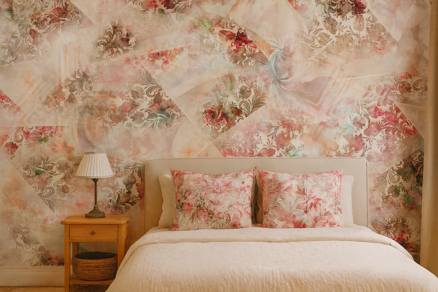 Blushed Tapestry — Plain & Textured Wallpaper Dubai