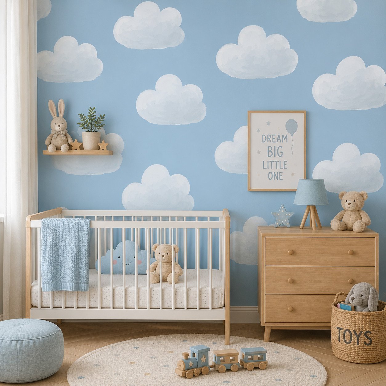Cirrus Cuddles — Luxury Kids Wallpaper Dubai