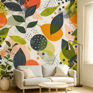 Citrus Pop — Plain & Textured Wallpaper Dubai