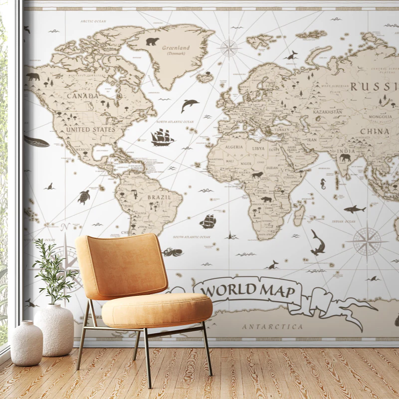 Classic Atlas — Luxury Kids Wallpaper Dubai