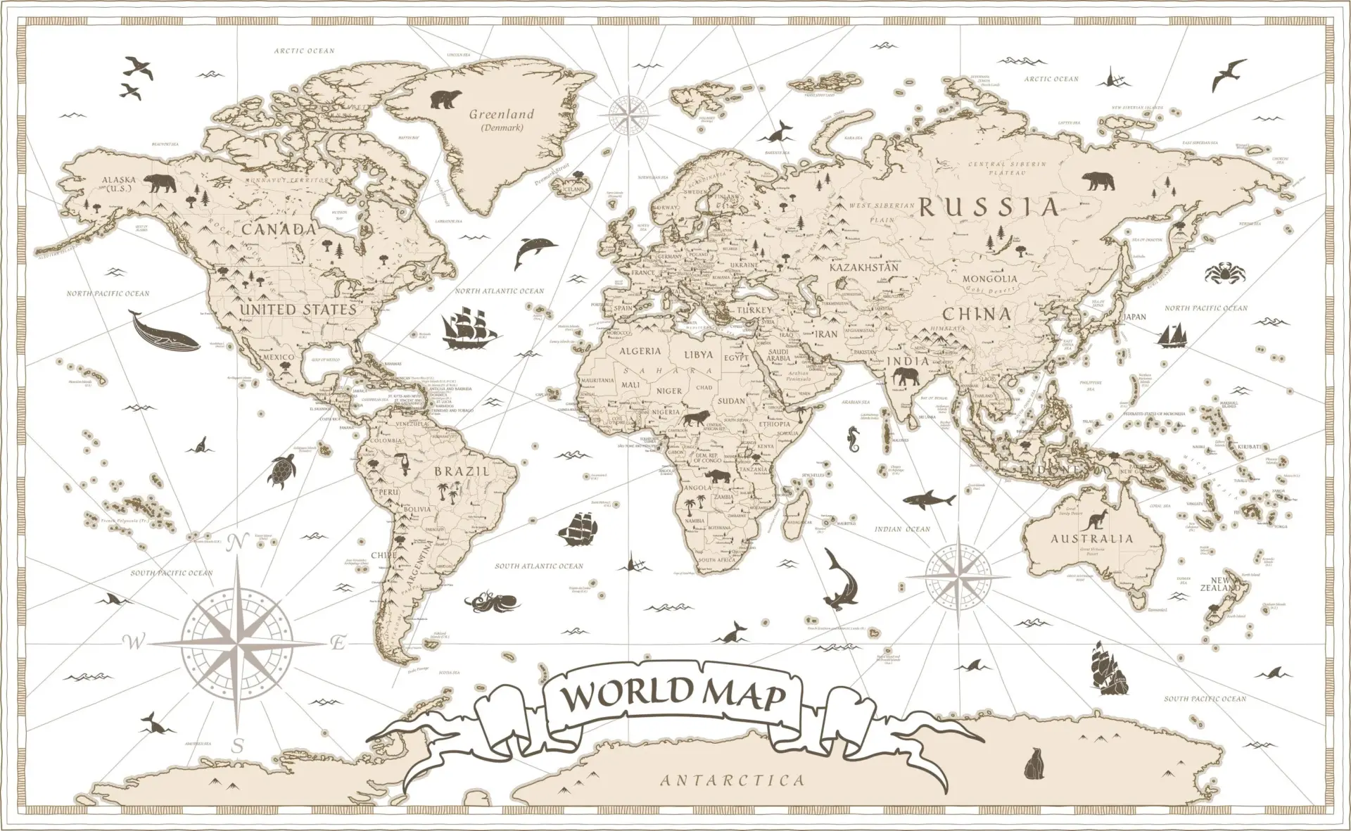 Classic Atlas — Luxury Kids Wallpaper Dubai - Image 2