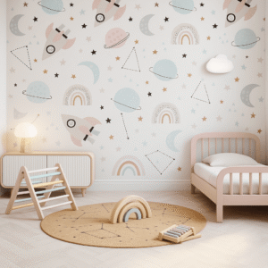 Cosmic Dreams — Luxury Kids Wallpaper Dubai