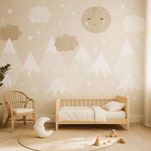Cozy Constellation — Luxury Kids Wallpaper Dubai