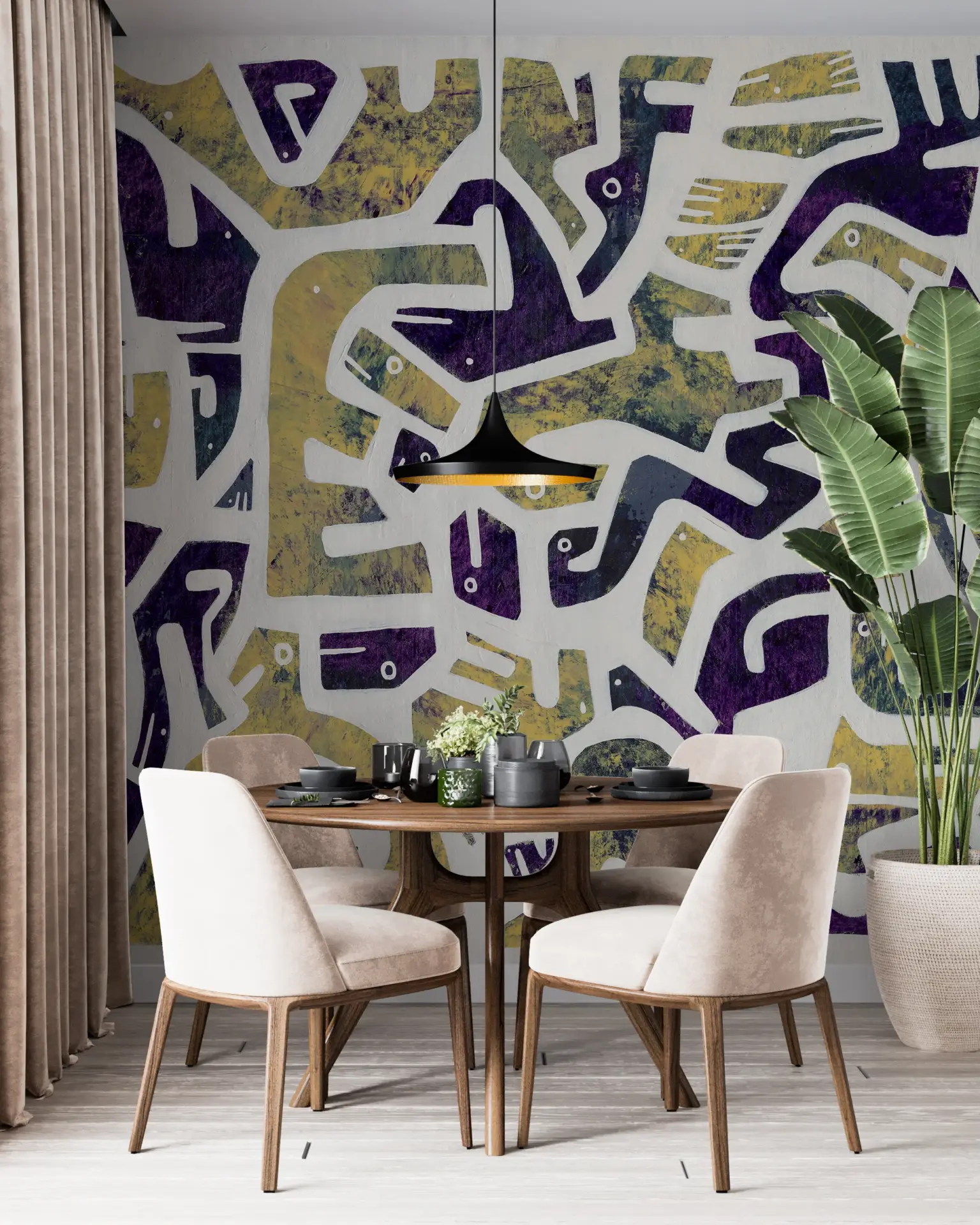 Cubist Chorus — Modern Wallpaper Dubai - Image 5