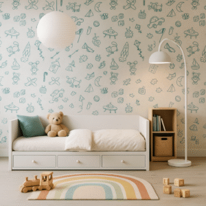 Doodle Dream — Plain & Textured Wallpaper Dubai
