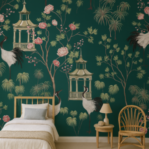 Emerald Pagoda — Luxury Kids Wallpaper Dubai