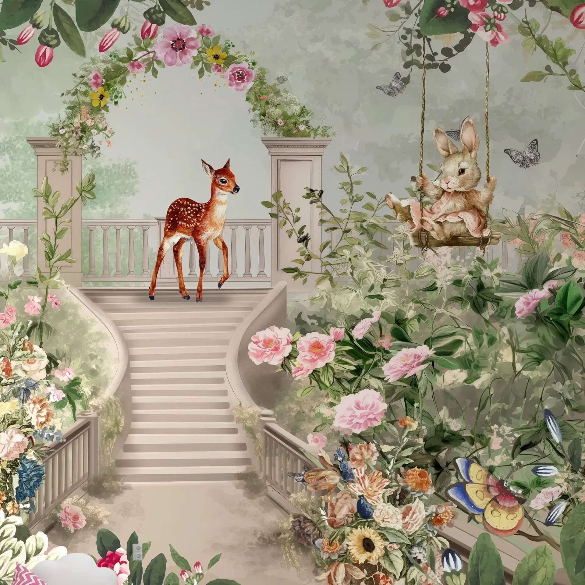 Fawn Garden — Luxury Kids Wallpaper Dubai - Image 3