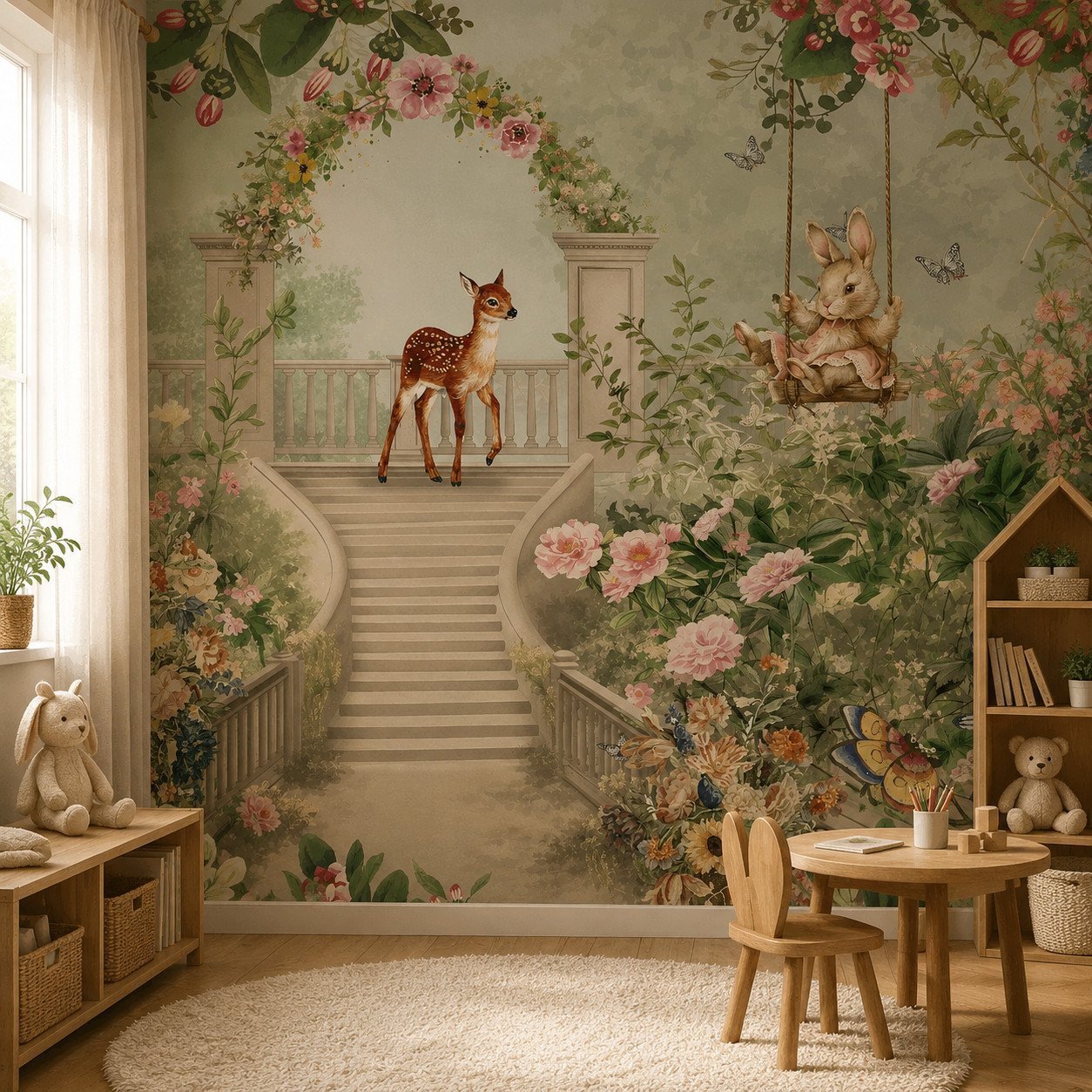 Fawn Garden — Luxury Kids Wallpaper Dubai