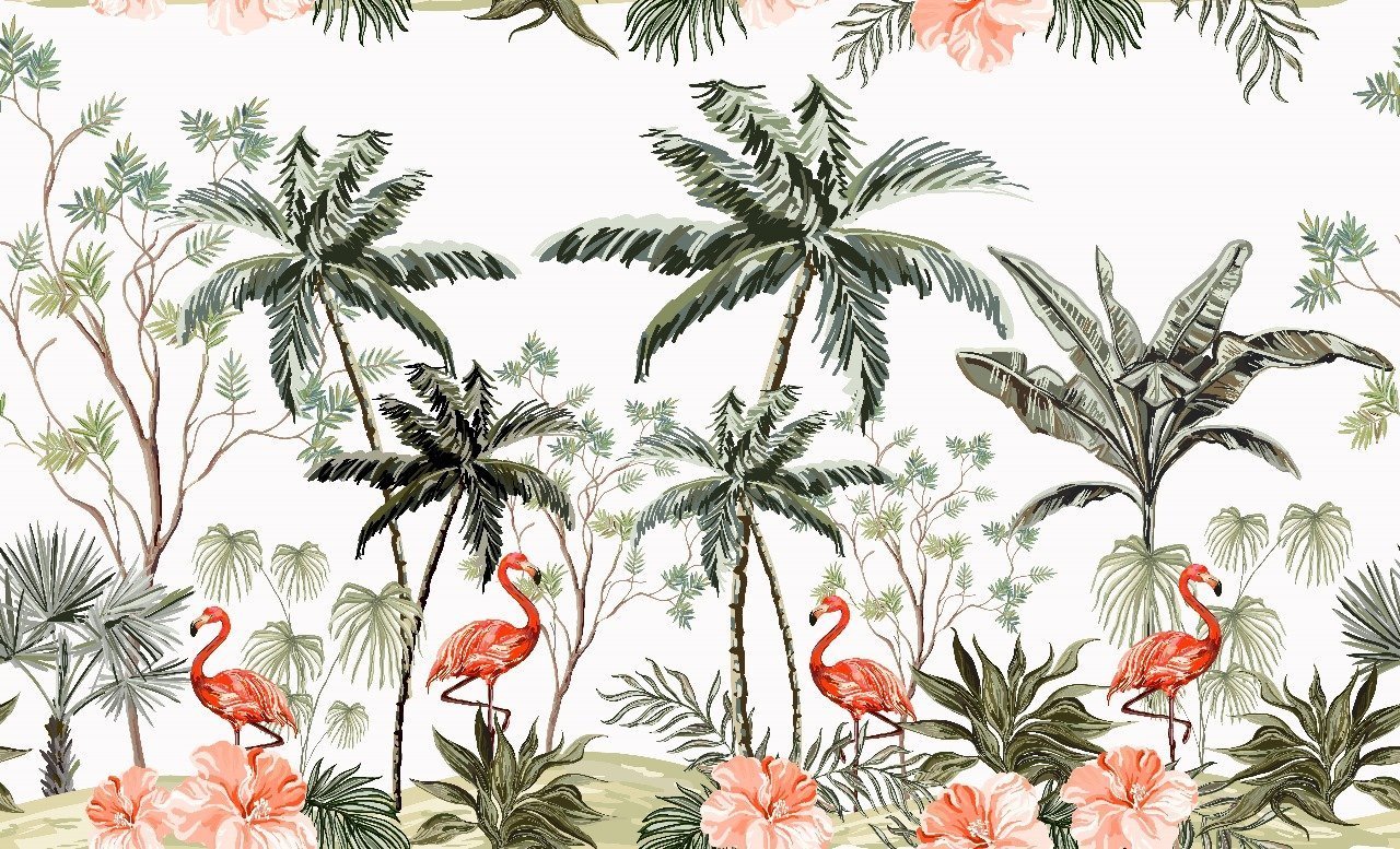 Flamingo Grove — Luxury Kids Wallpaper Dubai - Image 2