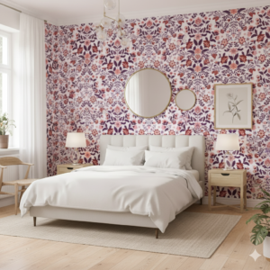 Floral Medallion — Luxury Floral Wallpaper Dubai