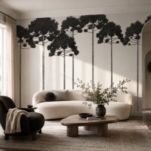 Forest Colonnade — Luxury Floral Wallpaper Dubai