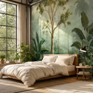 Forest Reverie — Luxury Floral Wallpaper Dubai