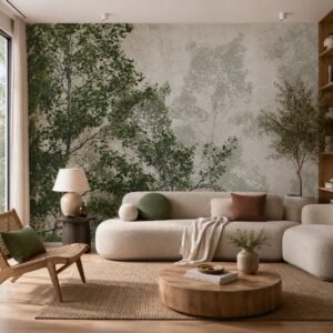 Forest Vestige — Luxury Floral Wallpaper Dubai