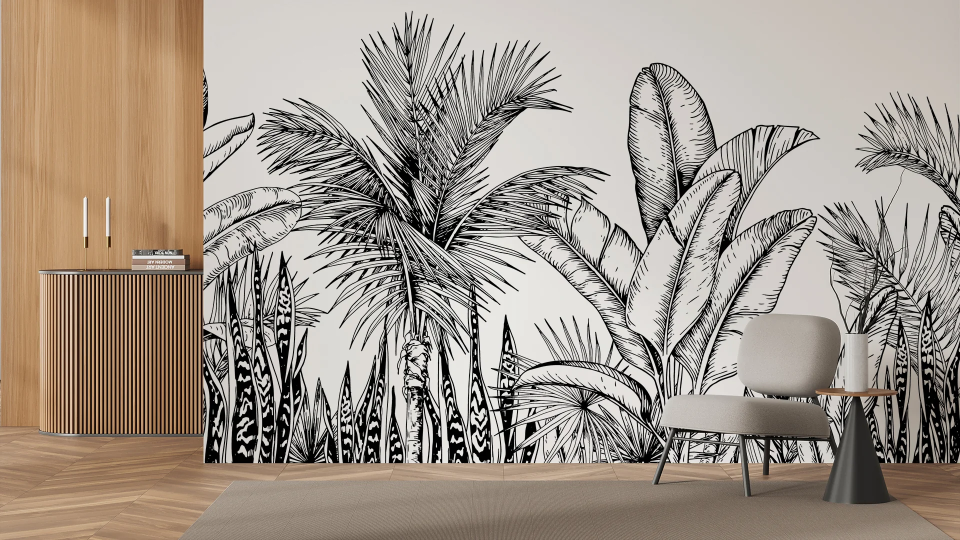 Frond Etude — Luxury Floral Wallpaper Dubai - Image 2