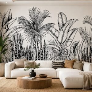 Frond Etude — Luxury Floral Wallpaper Dubai