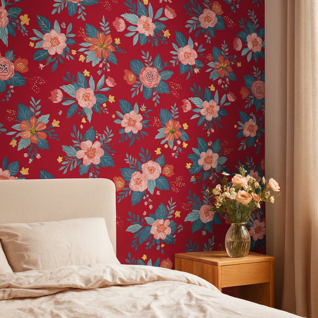 Garden Bloom — Luxury Floral Wallpaper Dubai