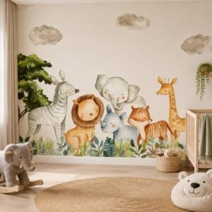 Gentle Bestiary — Luxury Kids Wallpaper Dubai