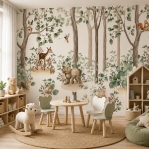 Gentle Wildwood — Luxury Kids Wallpaper Dubai