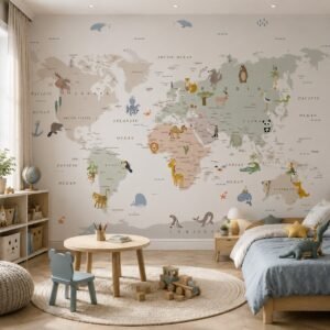 Gentle Globe — Luxury Kids Wallpaper Dubai