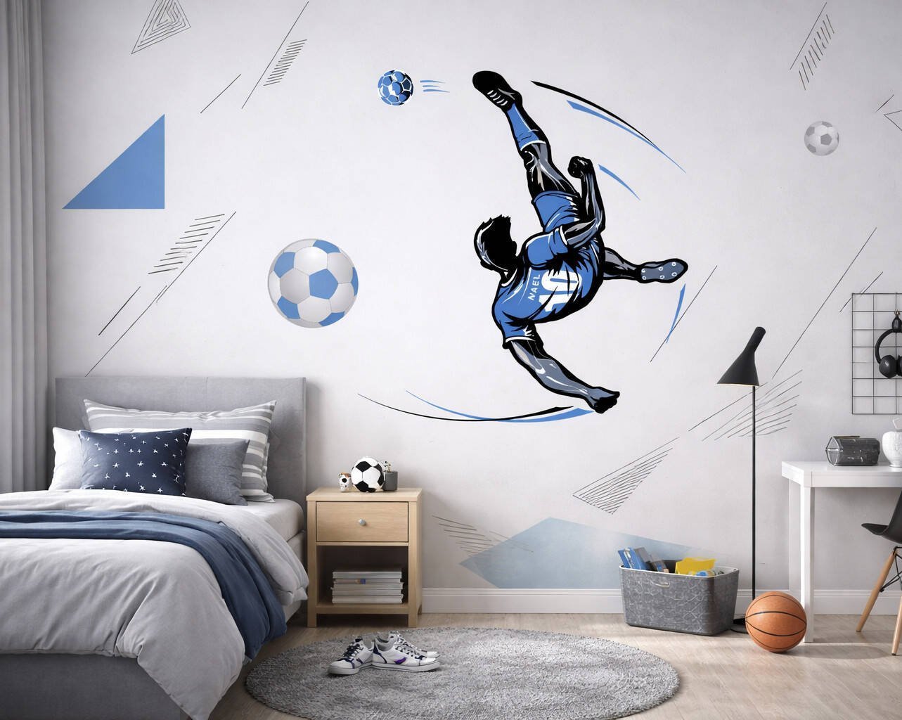 Goal Strike — Luxury Kids Wallpaper Dubai
