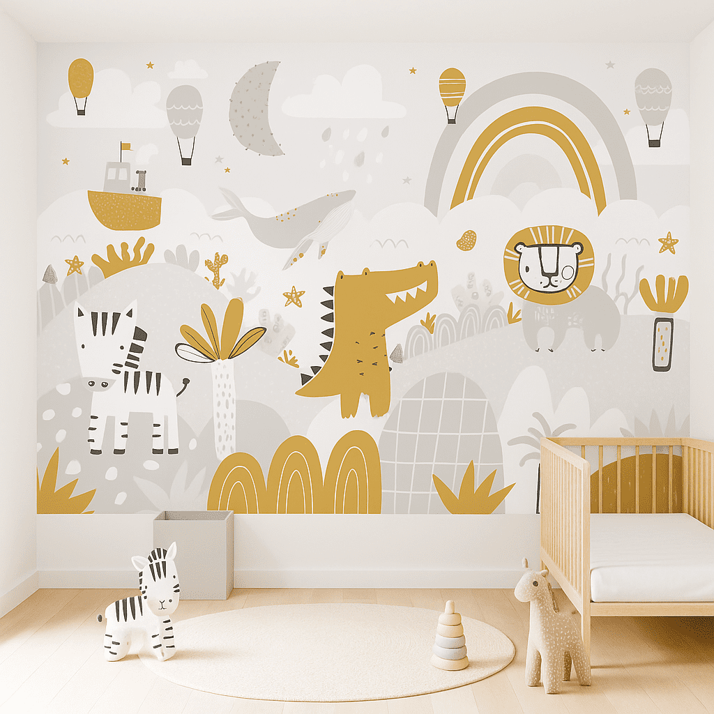 GoldenSafari — Luxury Kids Wallpaper Dubai