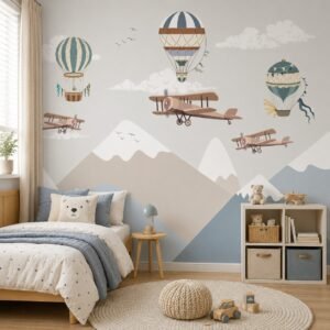 Gondola Skies — Luxury Kids Wallpaper Dubai