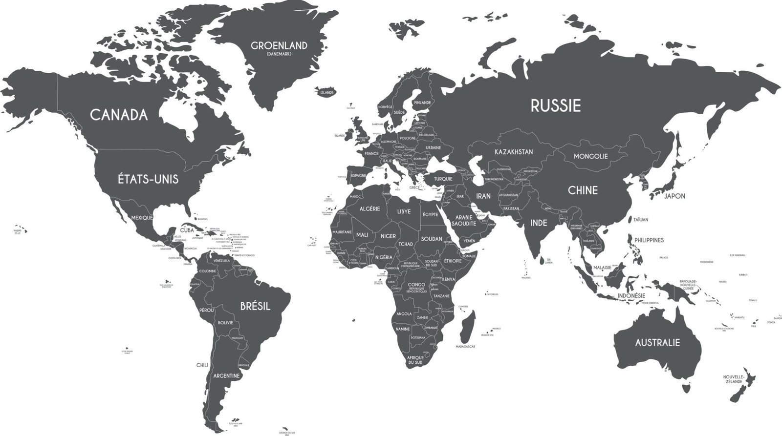Greyscale Map — Map & Mural Wallpaper Dubai - Image 2