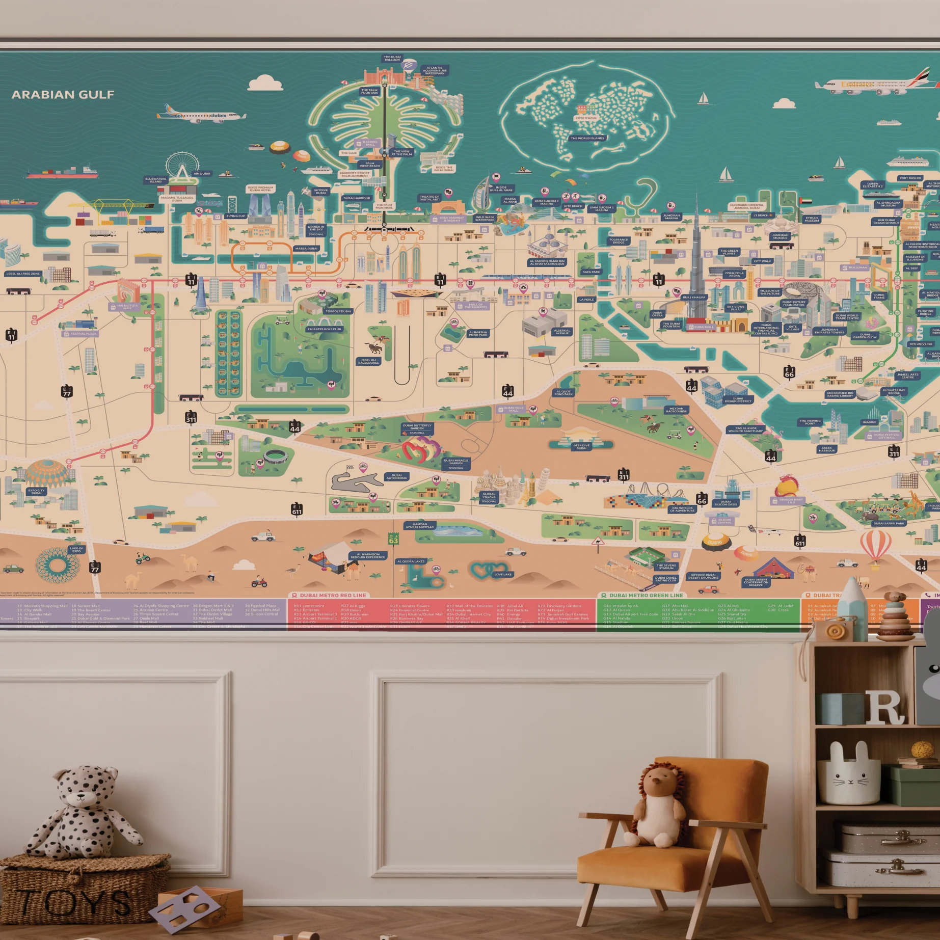 Gulf Explorer — Luxury Kids Wallpaper Dubai - Image 2