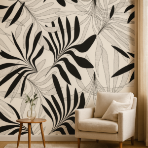 Inked Tropic — Plain & Textured Wallpaper Dubai