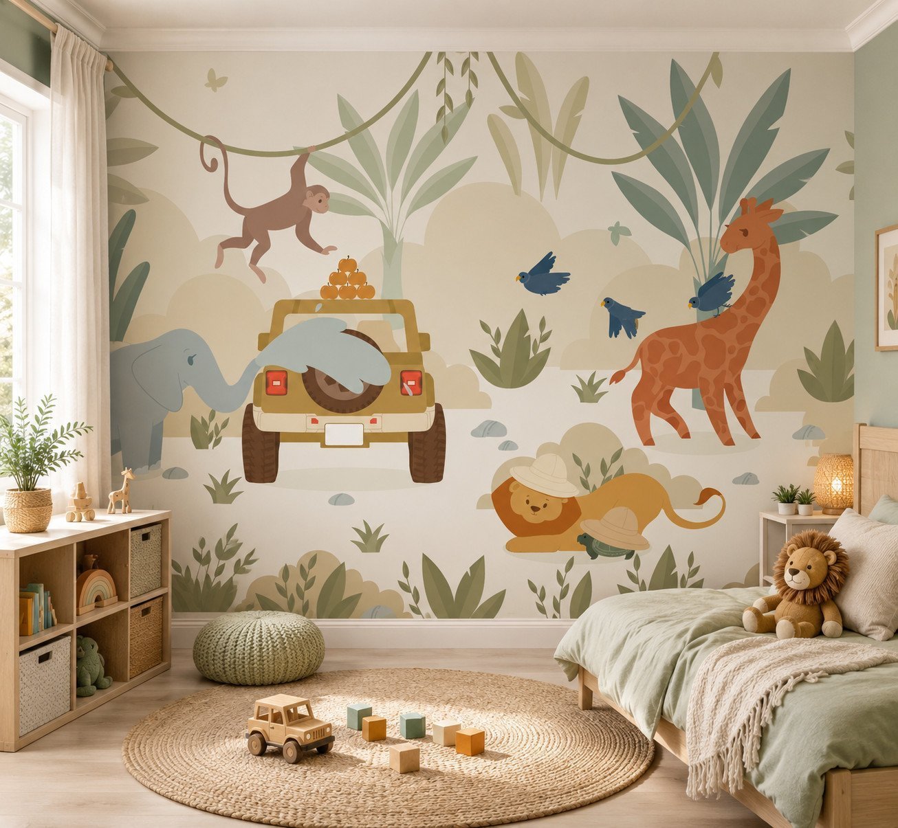 Jungle Parade — Luxury Kids Wallpaper Dubai