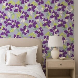Lavender Grace — Luxury Floral Wallpaper Dubai