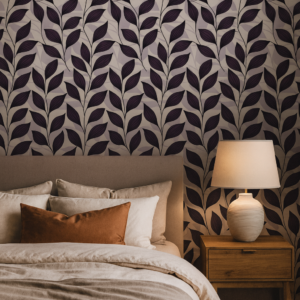 Lilac Serenity — Luxury Floral Wallpaper Dubai