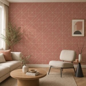 Linear Blush — Modern Wallpaper Dubai