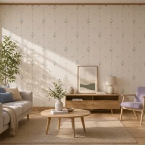 Bluebell Linen — Luxury Floral Wallpaper Dubai
