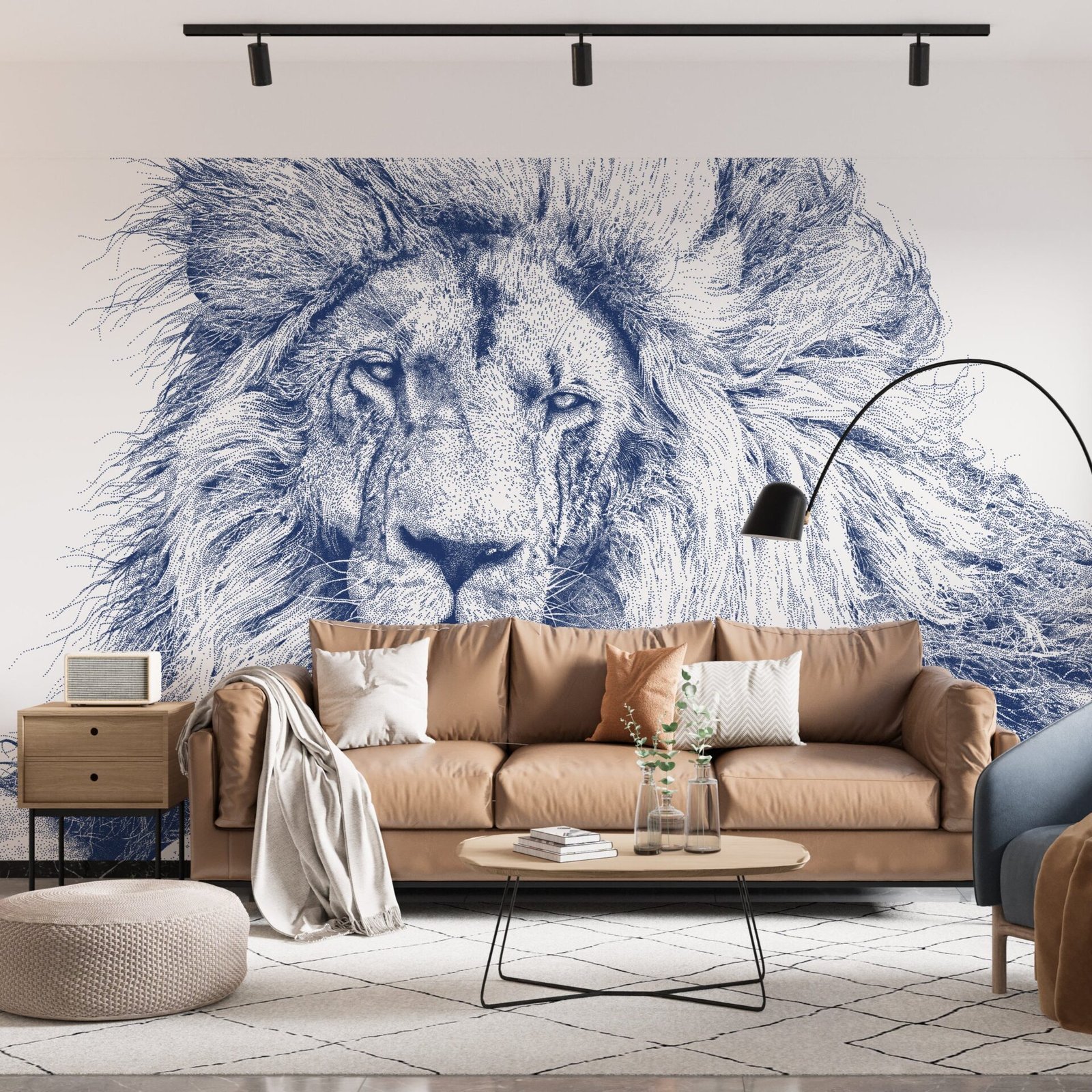 Lion Engraving — Luxury Kids Wallpaper Dubai - Image 4